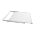 GloboStar® 60220 Πλαίσιο Στήριξης PVC Επιτοίχιας Τοποθέτησης για LED Panel 60x60cm - Λευκό