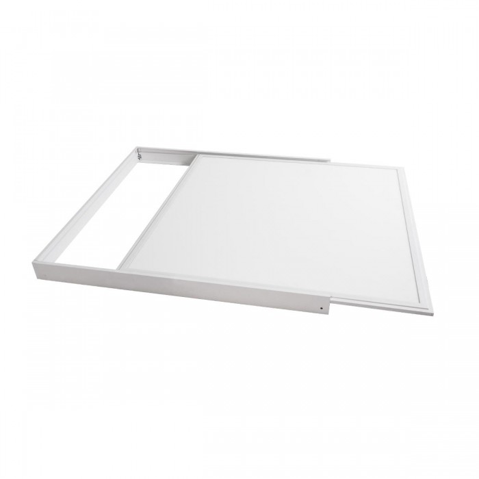 GloboStar® 60220 Πλαίσιο Στήριξης PVC Επιτοίχιας Τοποθέτησης για LED Panel 60x60cm - Λευκό GloboStar® 60220 Πλαίσιο Στήριξης PVC Επιτοίχιας Τοποθέτησης για LED Panel 60x60cm - Λευκό