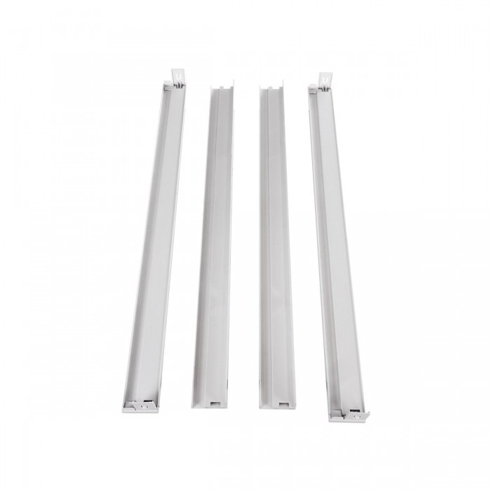 GloboStar® 60220 Πλαίσιο Στήριξης PVC Επιτοίχιας Τοποθέτησης για LED Panel 60x60cm - Λευκό GloboStar® 60220 Πλαίσιο Στήριξης PVC Επιτοίχιας Τοποθέτησης για LED Panel 60x60cm - Λευκό