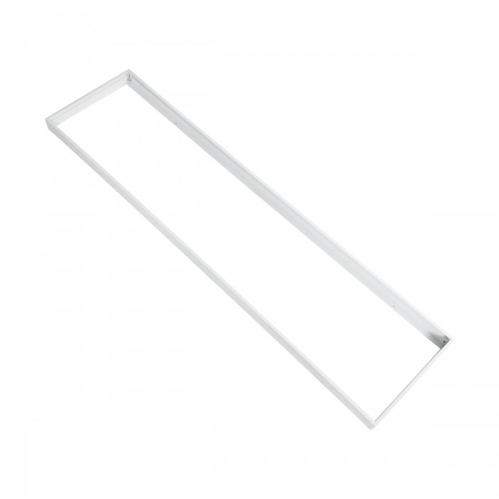 GloboStar® 60221 Πλαίσιο Στήριξης PVC Επιτοίχιας Τοποθέτησης για LED Panel 120x30cm - Λευκό GloboStar® 60221 Πλαίσιο Στήριξης PVC Επιτοίχιας Τοποθέτησης για LED Panel 120x30cm - Λευκό