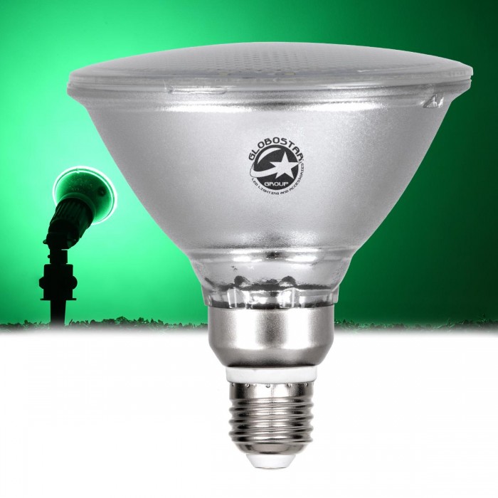 GloboStar® 60230 Λάμπα LED E27 PAR38 Κήπου Σκληρού Υάλου 18W 1200lm 60° AC 220-240V IP65 Φ12 x Υ13cm Πράσινο - 3 Years Warranty GloboStar® 60230 Λάμπα LED E27 PAR38 Κήπου Σκληρού Υάλου 18W 1200lm 60° AC 220-240V IP65 Φ12 x Υ13cm Πράσινο - 3 Years Warranty
