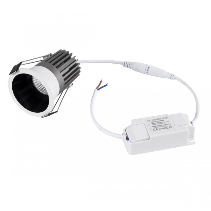 GloboStar® MICRO-B 60241 Χωνευτό LED Spot Downlight TrimLess Φ6cm 7W 875lm 38° AC 220-240V IP20 Φ6 x Υ7.8cm - Στρόγγυλο - Λευκό με Μαύρο Κάτοπτρο - Θερμό Λευκό 2700K - Bridgelux COB - 5 Years Warranty GloboStar® MICRO-B 60241 Χωνευτό LED Spot Downlight TrimLess Φ6cm 7W 875lm 38° AC 220-240V IP20 Φ6 x Υ7.8cm - Στρόγγυλο - Λευκό με Μαύρο Κάτοπτρο - Θερμό Λευκό 2700K - Bridgelux COB - 5 Years Warranty