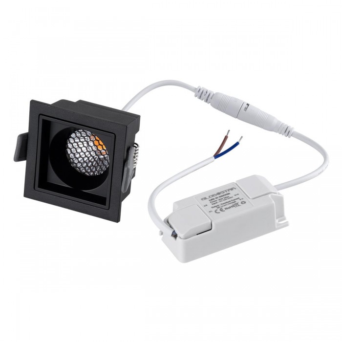 GloboStar® PLUTO-S 60269 Χωνευτό LED Spot Downlight TrimLess Μ6.4xΠ6.4cm 7W 875lm 38° AC 220-240V IP20 Μ6.4 x Π6.4 x Υ4.9cm - Τετράγωνο - Μαύρο & Anti-Glare HoneyComb - Θερμό Λευκό 2700K - Bridgelux COB - 5 Years Warranty GloboStar® PLUTO-S 60269 Χωνευτό LED Spot Downlight TrimLess Μ6.4xΠ6.4cm 7W 875lm 38° AC 220-240V IP20 Μ6.4 x Π6.4 x Υ4.9cm - Τετράγωνο - Μαύρο & Anti-Glare HoneyComb - Θερμό Λευκό 2700K - Bridgelux COB - 5 Years Warranty