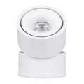 GloboStar® OMEGA-S 60298 Επιφανειακό LED Spot Downlight Φ10cm 12W 1560lm 36° AC 220-240V IP20 Φ10 x Υ10.5cm - Στρόγγυλο - Λευκό - Φυσικό Λευκό 4500K - Bridgelux COB - 5 Years Warranty
