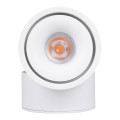 GloboStar® OMEGA-S 60299 Επιφανειακό LED Spot Downlight Φ10cm 12W 1500lm 36° AC 220-240V IP20 Φ10 x Υ10.5cm - Στρόγγυλο - Λευκό - Θερμό Λευκό 2700K - Bridgelux COB - 5 Years Warranty