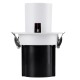 GloboStar® VIRGO-S 60302 Χωνευτό LED Spot Downlight TrimLess Φ9cm 7W 910lm 36° AC 220-240V IP20 Φ9cm x Υ9cm - Στρόγγυλο - Λευκό με Μαύρο Κάτοπτρο - Φυσικό Λευκό 4500K - Bridgelux COB - 5 Years Warranty GloboStar® VIRGO-S 60302 Χωνευτό LED Spot Downlight TrimLess Φ9cm 7W 910lm 36° AC 220-240V IP20 Φ9cm x Υ9cm - Στρόγγυλο - Λευκό με Μαύρο Κάτοπτρο - Φυσικό Λευκό 4500K - Bridgelux COB - 5 Years Warranty