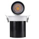 GloboStar® VIRGO-M 60306 Χωνευτό LED Spot Downlight TrimLess Φ11cm 12W 1560lm 36° AC 220-240V IP20 Φ11cm x Υ11.5cm - Στρόγγυλο - Λευκό με Μαύρο Κάτοπτρο - Φυσικό Λευκό 4500K - Bridgelux COB - 5 Years Warranty GloboStar® VIRGO-M 60306 Χωνευτό LED Spot Downlight TrimLess Φ11cm 12W 1560lm 36° AC 220-240V IP20 Φ11cm x Υ11.5cm - Στρόγγυλο - Λευκό με Μαύρο Κάτοπτρο - Φυσικό Λευκό 4500K - Bridgelux COB - 5 Years Warranty