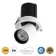 GloboStar® VIRGO-M 60307 Χωνευτό LED Spot Downlight TrimLess Φ11cm 12W 1500lm 36° AC 220-240V IP20 Φ11cm x Υ11.5cm - Στρόγγυλο - Λευκό με Μαύρο Κάτοπτρο - Θερμό Λευκό 2700K - Bridgelux COB - 5 Years Warranty GloboStar® VIRGO-M 60307 Χωνευτό LED Spot Downlight TrimLess Φ11cm 12W 1500lm 36° AC 220-240V IP20 Φ11cm x Υ11.5cm - Στρόγγυλο - Λευκό με Μαύρο Κάτοπτρο - Θερμό Λευκό 2700K - Bridgelux COB - 5 Years Warranty