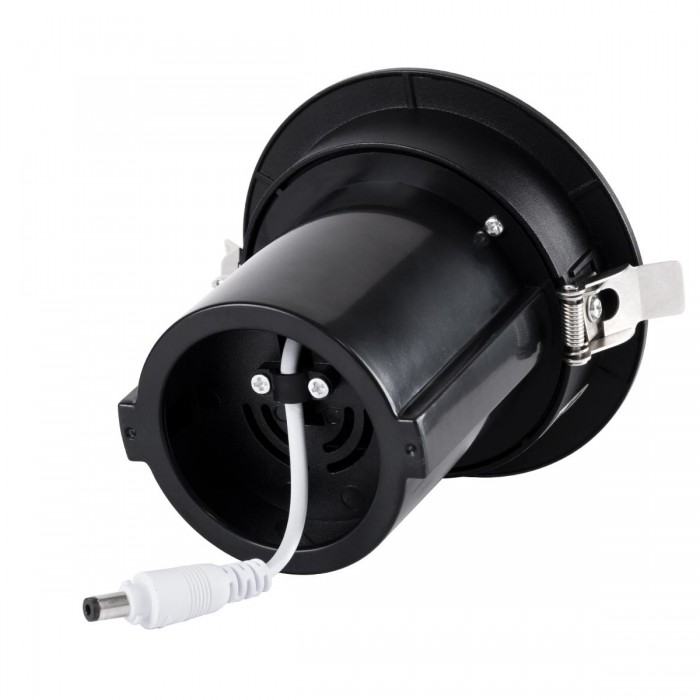 GloboStar® VIRGO-M 60308 Χωνευτό LED Spot Downlight TrimLess Φ11cm 12W 1560lm 36° AC 220-240V IP20 Φ11cm x Υ11.5cm - Στρόγγυλο - Μαύρο - Φυσικό Λευκό 4500K - Bridgelux COB - 5 Years Warranty GloboStar® VIRGO-M 60308 Χωνευτό LED Spot Downlight TrimLess Φ11cm 12W 1560lm 36° AC 220-240V IP20 Φ11cm x Υ11.5cm - Στρόγγυλο - Μαύρο - Φυσικό Λευκό 4500K - Bridgelux COB - 5 Years Warranty