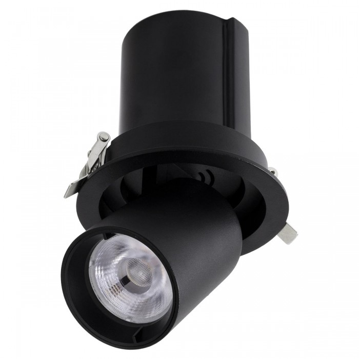 GloboStar® VIRGO-M 60308 Χωνευτό LED Spot Downlight TrimLess Φ11cm 12W 1560lm 36° AC 220-240V IP20 Φ11cm x Υ11.5cm - Στρόγγυλο - Μαύρο - Φυσικό Λευκό 4500K - Bridgelux COB - 5 Years Warranty GloboStar® VIRGO-M 60308 Χωνευτό LED Spot Downlight TrimLess Φ11cm 12W 1560lm 36° AC 220-240V IP20 Φ11cm x Υ11.5cm - Στρόγγυλο - Μαύρο - Φυσικό Λευκό 4500K - Bridgelux COB - 5 Years Warranty