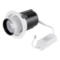 GloboStar® VIRGO-B 60311 Χωνευτό LED Spot Downlight TrimLess Φ13.5cm 20W 2500lm 36° AC 220-240V IP20 Φ13.5cm x Υ14cm - Στρόγγυλο - Λευκό με Μαύρο Κάτοπτρο - Θερμό Λευκό 2700K - Bridgelux COB - 5 Years Warranty GloboStar® VIRGO-B 60311 Χωνευτό LED Spot Downlight TrimLess Φ13.5cm 20W 2500lm 36° AC 220-240V IP20 Φ13.5cm x Υ14cm - Στρόγγυλο - Λευκό με Μαύρο Κάτοπτρο - Θερμό Λευκό 2700K - Bridgelux COB - 5 Years Warranty