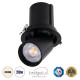 GloboStar® VIRGO-B 60312 Χωνευτό LED Spot Downlight TrimLess Φ13.5cm 20W 2600lm 36° AC 220-240V IP20 Φ13.5cm x Υ14cm - Στρόγγυλο - Μαύρο - Φυσικό Λευκό 4500K - Bridgelux COB - 5 Years Warranty GloboStar® VIRGO-B 60312 Χωνευτό LED Spot Downlight TrimLess Φ13.5cm 20W 2600lm 36° AC 220-240V IP20 Φ13.5cm x Υ14cm - Στρόγγυλο - Μαύρο - Φυσικό Λευκό 4500K - Bridgelux COB - 5 Years Warranty