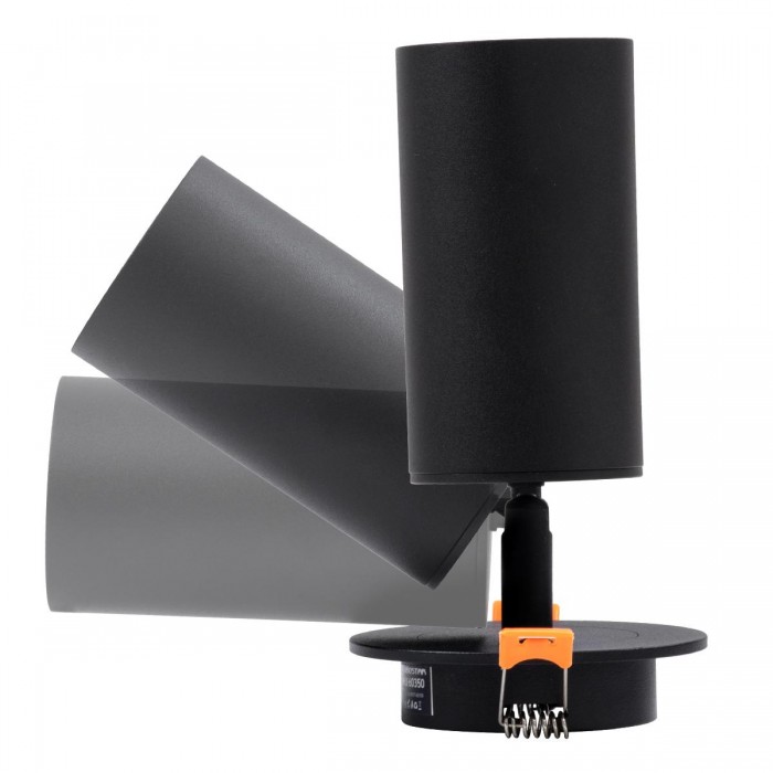 GLOBOSTAR® LEO 60350 Χωνευτό Κινούμενο Φωτιστικό Downlight Σποτ με Ντουί 1 x GU10 90° AC 220-240V IP20 - Μαύρο Ματ - Μ9 x Π9 x Υ17cm / Q7cm GLOBOSTAR® LEO 60350 Χωνευτό Κινούμενο Φωτιστικό Downlight Σποτ με Ντουί 1 x GU10 90° AC 220-240V IP20 - Μαύρο Ματ - Μ9 x Π9 x Υ17cm / Q7cm