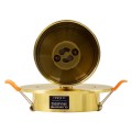 GLOBOSTAR® LEO 60352 Χωνευτό Κινούμενο Φωτιστικό Downlight Σποτ με Ντουί 1 x GU10 AC 220-240V IP20 - Χρυσό Πλατίνα - Μ9 x Π9 x Υ17cm / Q7cm