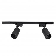 GloboStar® LEO 60354 Μοντέρνο Φωτιστικό Οροφής Ράγα Δίφωτο 2 x GU10 IP20 Μαύρο Αλουμίνιο - Μ50.5 x Π6 x Υ20cm - 5 Χρόνια Εγγύηση GloboStar® LEO 60354 Μοντέρνο Φωτιστικό Οροφής Ράγα Δίφωτο 2 x GU10 IP20 Μαύρο Αλουμίνιο - Μ50.5 x Π6 x Υ20cm - 5 Χρόνια Εγγύηση