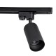 GloboStar® LEO 60355 Μοντέρνο Φωτιστικό Οροφής Ράγα Τρίφωτο 3 x GU10 IP20 Μαύρο Αλουμίνιο - Μ100 x Π6 x Υ20cm - 5 Χρόνια Εγγύηση