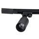 GloboStar® LEO 60355 Μοντέρνο Φωτιστικό Οροφής Ράγα Τρίφωτο 3 x GU10 IP20 Μαύρο Αλουμίνιο - Μ100 x Π6 x Υ20cm - 5 Χρόνια Εγγύηση