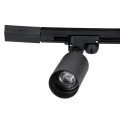 GloboStar® LEO 60356 Μοντέρνο Φωτιστικό Οροφής Ράγα Πολύφωτο 4 x GU10 IP20 Μαύρο Αλουμίνιο - Μ100 x Π6 x Υ20cm - 5 Χρόνια Εγγύηση