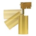 GloboStar® LEO 60357 Μοντέρνο Φωτιστικό Οροφής Σποτ Μονόφωτο 1 x GU10 IP20 Χρυσό Αλουμίνιο - Μ6 x Π6 x Υ19cm - 5 Χρόνια Εγγύηση