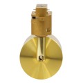 GloboStar® LEO 60357 Μοντέρνο Φωτιστικό Οροφής Σποτ Μονόφωτο 1 x GU10 IP20 Χρυσό Αλουμίνιο - Μ6 x Π6 x Υ19cm - 5 Χρόνια Εγγύηση