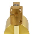 GloboStar® LEO 60357 Μοντέρνο Φωτιστικό Οροφής Σποτ Μονόφωτο 1 x GU10 IP20 Χρυσό Αλουμίνιο - Μ6 x Π6 x Υ19cm - 5 Χρόνια Εγγύηση
