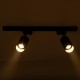 GloboStar® LEO 60358 Μοντέρνο Φωτιστικό Οροφής Ράγα Δίφωτο 2 x GU10 IP20 Χρυσό Αλουμίνιο - Μ50.5 x Π6 x Υ20cm - 5 Χρόνια Εγγύηση