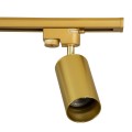 GloboStar® LEO 60358 Μοντέρνο Φωτιστικό Οροφής Ράγα Δίφωτο 2 x GU10 IP20 Χρυσό Αλουμίνιο - Μ50.5 x Π6 x Υ20cm - 5 Χρόνια Εγγύηση