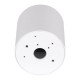 GloboStar® AKIRA 60618 Επιφανειακό Κινούμενο Στρόγγυλο Φωτιστικό Σποτ Αλουμινίου με Ντουί GU10 AC 220-240V IP44 Φ8 x Υ10cm - Λευκό - 5 Years Warranty