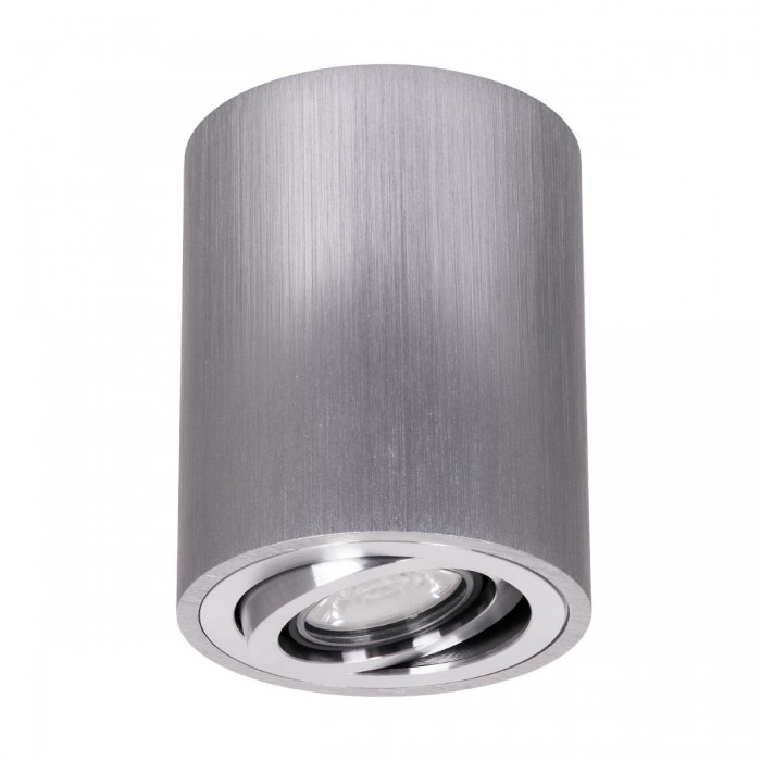 GloboStar® AKIRA 60619 Επιφανειακό Κινούμενο Στρόγγυλο Φωτιστικό Σποτ Αλουμινίου με Ντουί GU10 AC 220-240V IP44 Φ8 x Υ10cm - Ασημί Βούρτσας - 5 Years Warranty GloboStar® AKIRA 60619 Επιφανειακό Κινούμενο Στρόγγυλο Φωτιστικό Σποτ Αλουμινίου με Ντουί GU10 AC 220-240V IP44 Φ8 x Υ10cm - Ασημί Βούρτσας - 5 Years Warranty