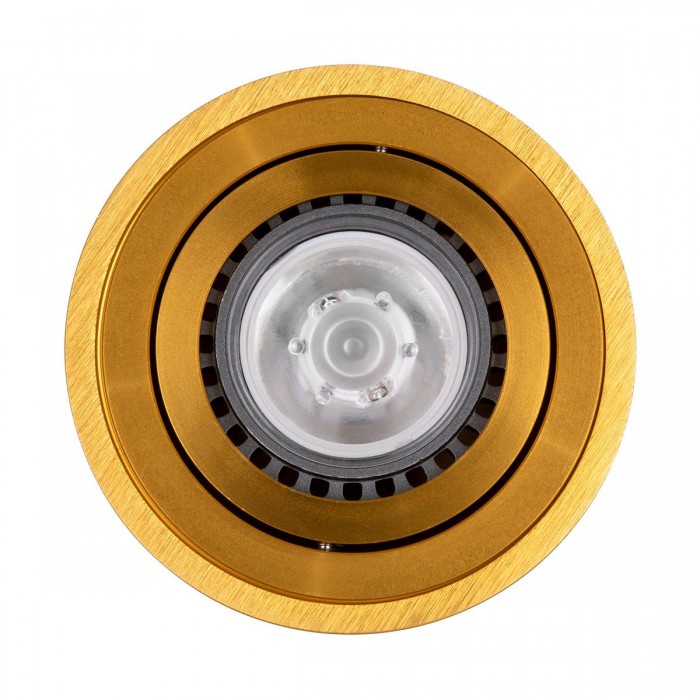 GloboStar® AKIRA 60620 Επιφανειακό Κινούμενο Στρόγγυλο Φωτιστικό Σποτ Αλουμινίου με Ντουί GU10 AC 220-240V IP44 Φ8 x Υ10cm - Χρυσό Βούρτσας - 5 Years Warranty GloboStar® AKIRA 60620 Επιφανειακό Κινούμενο Στρόγγυλο Φωτιστικό Σποτ Αλουμινίου με Ντουί GU10 AC 220-240V IP44 Φ8 x Υ10cm - Χρυσό Βούρτσας - 5 Years Warranty