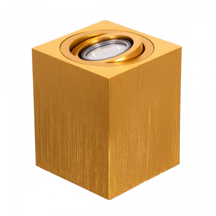 GloboStar® AKIRA 60624 Επιφανειακό Κινούμενο Τετράγωνο Φωτιστικό Σποτ Αλουμινίου με Ντουί GU10 AC 220-240V IP44 Μ8 x Π8 x Υ10cm - Χρυσό Βούρτσας - 5 Years Warranty GloboStar® AKIRA 60624 Επιφανειακό Κινούμενο Τετράγωνο Φωτιστικό Σποτ Αλουμινίου με Ντουί GU10 AC 220-240V IP44 Μ8 x Π8 x Υ10cm - Χρυσό Βούρτσας - 5 Years Warranty