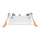 GloboStar® OMICRON 60632 Χωνευτό Στρόγγυλο Σποτ Οροφής για Λάμπα MR16/GU10 - IP20 - Χυτό Αλουμίνιο - Φ8.5 x Υ3cm - Λευκό - 5 Years Warranty