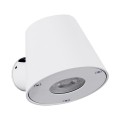 GLOBOSTAR® GARDENIA 60793 Μοντέρνο Φωτιστικό Τοίχου - Απλίκα με Ντουί 1 x GU10 AC 220-240V Αδιάβροχο IP65 - Λευκό Ματ - Μ9.5 x Π13 x Υ7.7cm