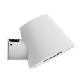GLOBOSTAR® GARDENIA 60793 Μοντέρνο Φωτιστικό Τοίχου - Απλίκα με Ντουί 1 x GU10 AC 220-240V Αδιάβροχο IP65 - Λευκό Ματ - Μ9.5 x Π13 x Υ7.7cm