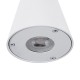 GLOBOSTAR® GARDENIA 60793 Μοντέρνο Φωτιστικό Τοίχου - Απλίκα με Ντουί 1 x GU10 AC 220-240V Αδιάβροχο IP65 - Λευκό Ματ - Μ9.5 x Π13 x Υ7.7cm
