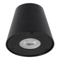 GLOBOSTAR® GARDENIA 60795 Μοντέρνο Φωτιστικό Τοίχου - Απλίκα με Ντουί 1 x GU10 AC 220-240V Αδιάβροχο IP65 - Μαύρο Ματ - Μ9.5 x Π13 x Υ7.7cm