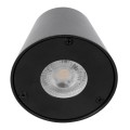 GLOBOSTAR® GARDENIA 60795 Μοντέρνο Φωτιστικό Τοίχου - Απλίκα με Ντουί 1 x GU10 AC 220-240V Αδιάβροχο IP65 - Μαύρο Ματ - Μ9.5 x Π13 x Υ7.7cm