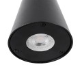 GLOBOSTAR® GARDENIA 60795 Μοντέρνο Φωτιστικό Τοίχου - Απλίκα με Ντουί 1 x GU10 AC 220-240V Αδιάβροχο IP65 - Μαύρο Ματ - Μ9.5 x Π13 x Υ7.7cm