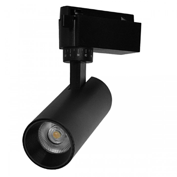 Globostar 60805 Μονοφασικό Bridgelux COB LED Μάυρο Φωτιστικό Σποτ Ράγας 10W 230V 1200lm 30° Θερμό Λευκό 3000k Globostar 60805 Μονοφασικό Bridgelux COB LED Μάυρο Φωτιστικό Σποτ Ράγας 10W 230V 1200lm 30° Θερμό Λευκό 3000k