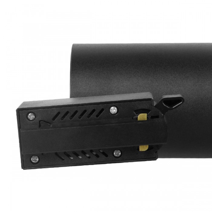 Globostar 60811 Μονοφασικό Bridgelux COB LED Μάυρο Φωτιστικό Σποτ Ράγας 20W 230V 2400lm 30° Θερμό Λευκό 3000k