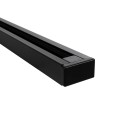 GLOBOSTAR® EUROTRACK-1PH 60901 Μονοφασική Ράγα 2 Καλωδίων 1L+1N για Σύστημα Ράγας Eurotrack-1PH AC 220-240V IP20 - Μαύρο Ματ - Μ100 x Π3.6 x Υ2cm