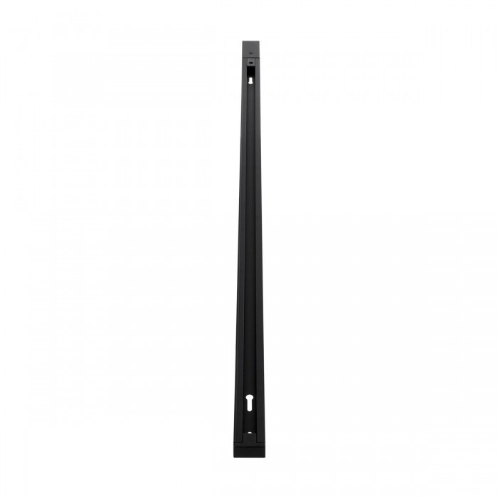 GLOBOSTAR® EUROTRACK-1PH 60901 Μονοφασική Ράγα 2 Καλωδίων 1L+1N για Σύστημα Ράγας Eurotrack-1PH AC 220-240V IP20 - Μαύρο Ματ - Μ100 x Π3.6 x Υ2cm