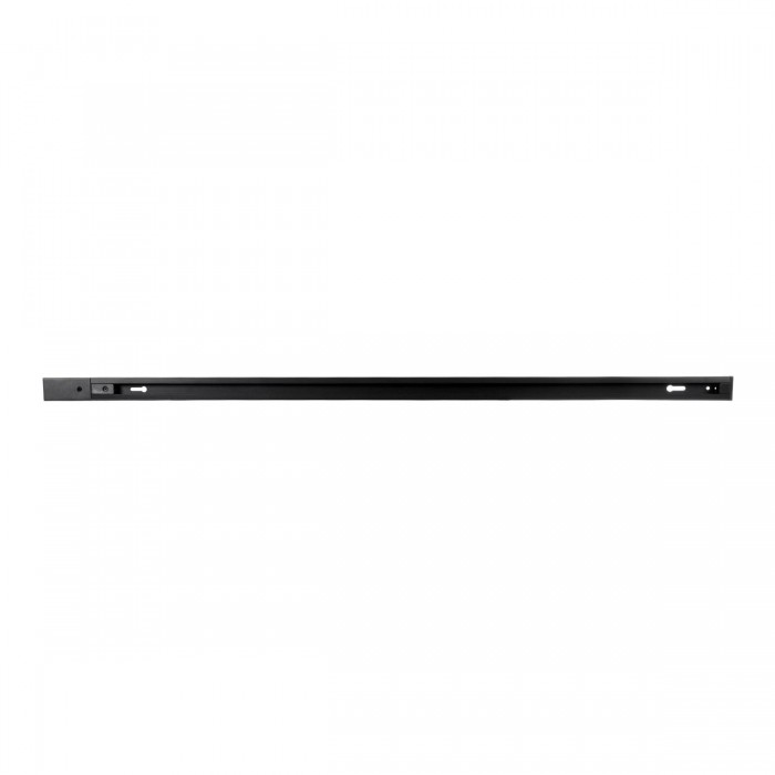 GLOBOSTAR® EUROTRACK-1PH 60901 Μονοφασική Ράγα 2 Καλωδίων 1L+1N για Σύστημα Ράγας Eurotrack-1PH AC 220-240V IP20 - Μαύρο Ματ - Μ100 x Π3.6 x Υ2cm