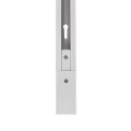 GLOBOSTAR® EUROTRACK-1PH 60902 Μονοφασική Ράγα 2 Καλωδίων 1L+1N για Σύστημα Ράγας Eurotrack-1PH AC 220-240V IP20 - Λευκό Ματ - Μ100 x Π3.6 x Υ2cm