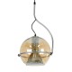 GloboStar® GLASSO 60927 Μοντέρνο Κρεμαστό Φωτιστικό Μπάλα Μονόφωτο 1 x E27 IP20 Μελί Γυαλί με Ασημί Μέταλλο - Μ27 x Π27 x Υ52cm GloboStar® GLASSO 60927 Μοντέρνο Κρεμαστό Φωτιστικό Μπάλα Μονόφωτο 1 x E27 IP20 Μελί Γυαλί με Ασημί Μέταλλο - Μ27 x Π27 x Υ52cm