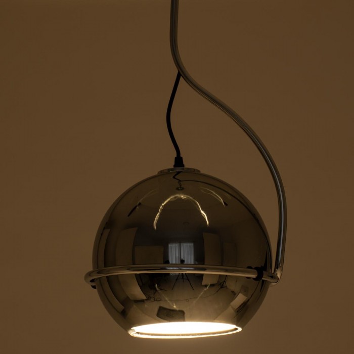 GloboStar® GLASSO 60928 Μοντέρνο Κρεμαστό Φωτιστικό Μπάλα Μονόφωτο 1 x E27 IP20 Ασημί Γυαλί με Ασημί Μέταλλο - Μ27 x Π27 x Υ52cm GloboStar® GLASSO 60928 Μοντέρνο Κρεμαστό Φωτιστικό Μπάλα Μονόφωτο 1 x E27 IP20 Ασημί Γυαλί με Ασημί Μέταλλο - Μ27 x Π27 x Υ52cm