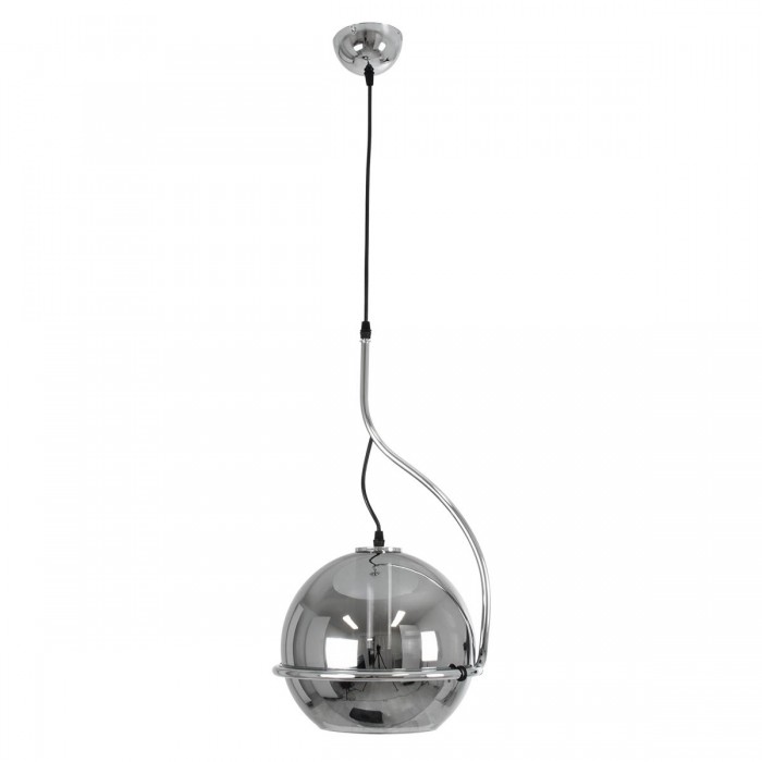 GloboStar® GLASSO 60928 Μοντέρνο Κρεμαστό Φωτιστικό Μπάλα Μονόφωτο 1 x E27 IP20 Ασημί Γυαλί με Ασημί Μέταλλο - Μ27 x Π27 x Υ52cm GloboStar® GLASSO 60928 Μοντέρνο Κρεμαστό Φωτιστικό Μπάλα Μονόφωτο 1 x E27 IP20 Ασημί Γυαλί με Ασημί Μέταλλο - Μ27 x Π27 x Υ52cm