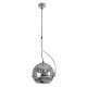GloboStar® GLASSO 60928 Μοντέρνο Κρεμαστό Φωτιστικό Μπάλα Μονόφωτο 1 x E27 IP20 Ασημί Γυαλί με Ασημί Μέταλλο - Μ27 x Π27 x Υ52cm GloboStar® GLASSO 60928 Μοντέρνο Κρεμαστό Φωτιστικό Μπάλα Μονόφωτο 1 x E27 IP20 Ασημί Γυαλί με Ασημί Μέταλλο - Μ27 x Π27 x Υ52cm