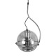 GloboStar® GLASSO 60928 Μοντέρνο Κρεμαστό Φωτιστικό Μπάλα Μονόφωτο 1 x E27 IP20 Ασημί Γυαλί με Ασημί Μέταλλο - Μ27 x Π27 x Υ52cm GloboStar® GLASSO 60928 Μοντέρνο Κρεμαστό Φωτιστικό Μπάλα Μονόφωτο 1 x E27 IP20 Ασημί Γυαλί με Ασημί Μέταλλο - Μ27 x Π27 x Υ52cm