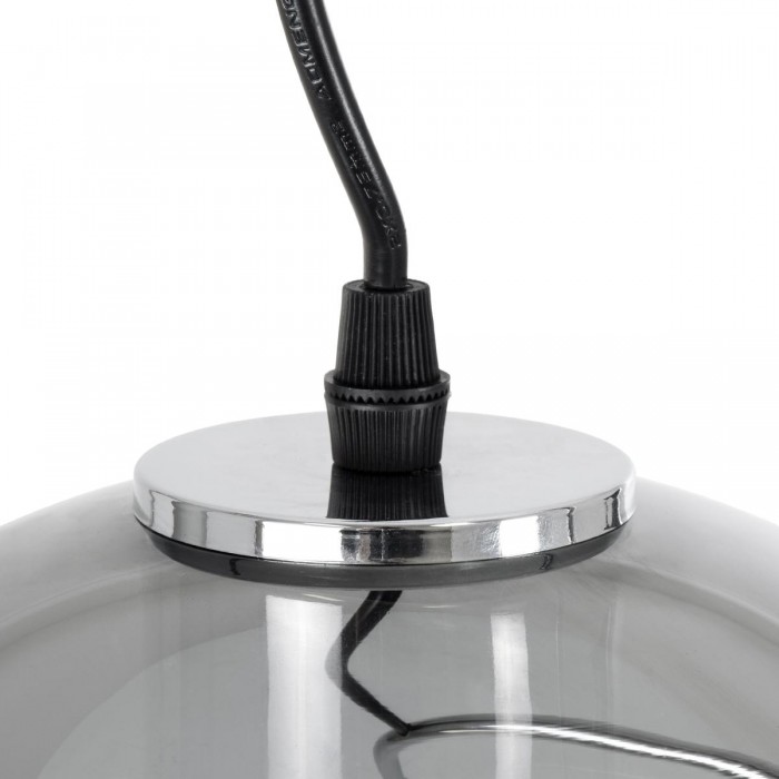 GloboStar® GLASSO 60928 Μοντέρνο Κρεμαστό Φωτιστικό Μπάλα Μονόφωτο 1 x E27 IP20 Ασημί Γυαλί με Ασημί Μέταλλο - Μ27 x Π27 x Υ52cm GloboStar® GLASSO 60928 Μοντέρνο Κρεμαστό Φωτιστικό Μπάλα Μονόφωτο 1 x E27 IP20 Ασημί Γυαλί με Ασημί Μέταλλο - Μ27 x Π27 x Υ52cm